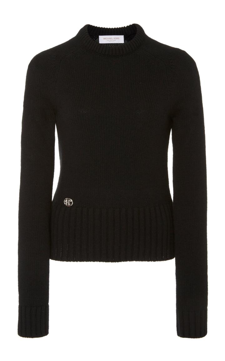 Michael Kors Collection Monogrammed Cashmere Sweater