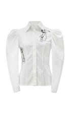 Yanina Demi Couture Cotton Bullfighter Blouse