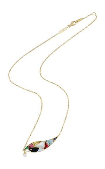 Aisha Baker Blink 18k Gold And Multi-stone Necklace