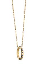 Monica Rich Kosann 18k Yellow Gold And Sapphire Poesy Ring