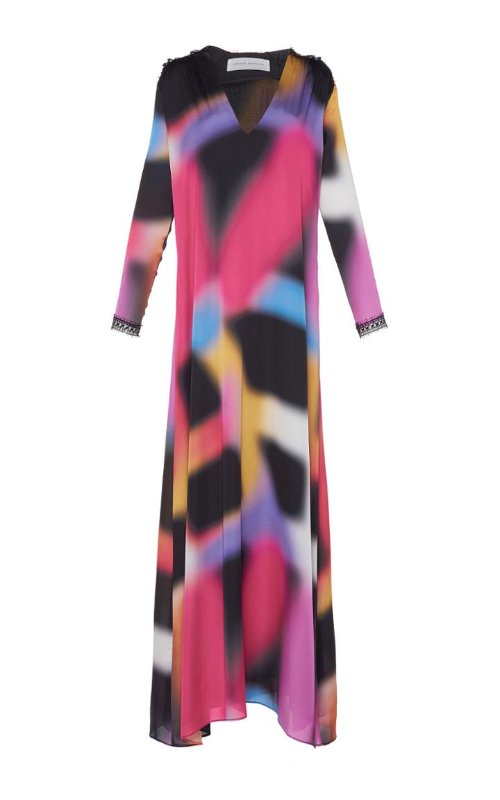 Sandra Mansour Mimas Satin Maxi Dress