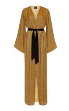 Retrofte Janet Belted Sequined Chiffon Maxi Dress Size: Xs