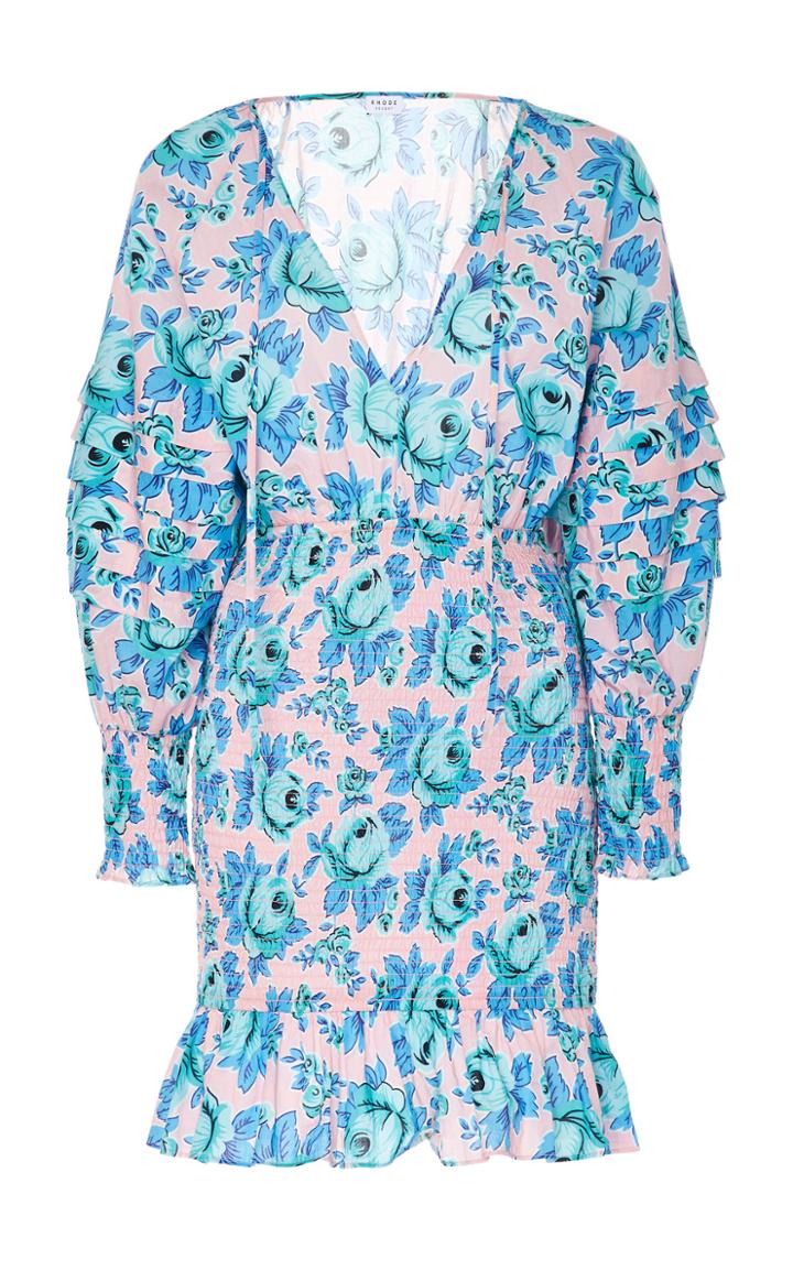Rhode Resort Anya Smocked Mini Dress