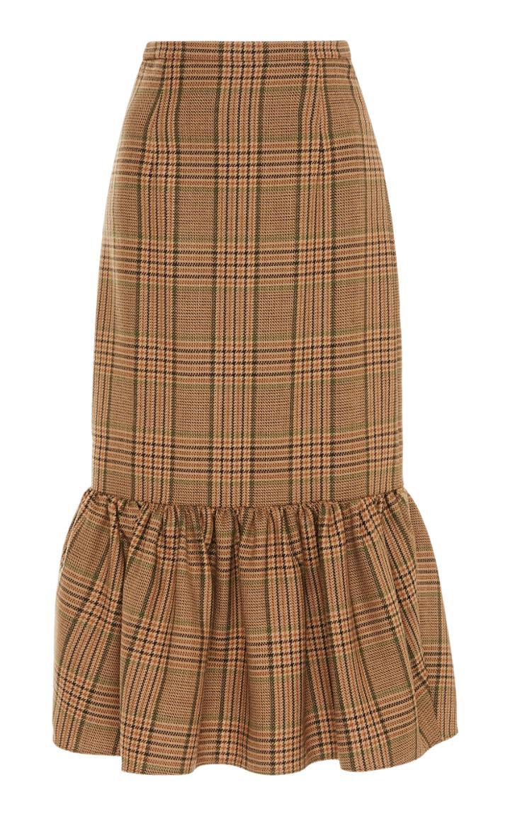 Michael Kors Collection Rumba Check Pencil Skirt