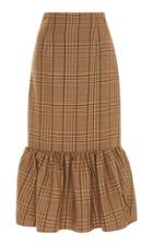 Michael Kors Collection Rumba Check Pencil Skirt