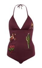 Stella Mccartney Embroidered One-piece Swimsuit
