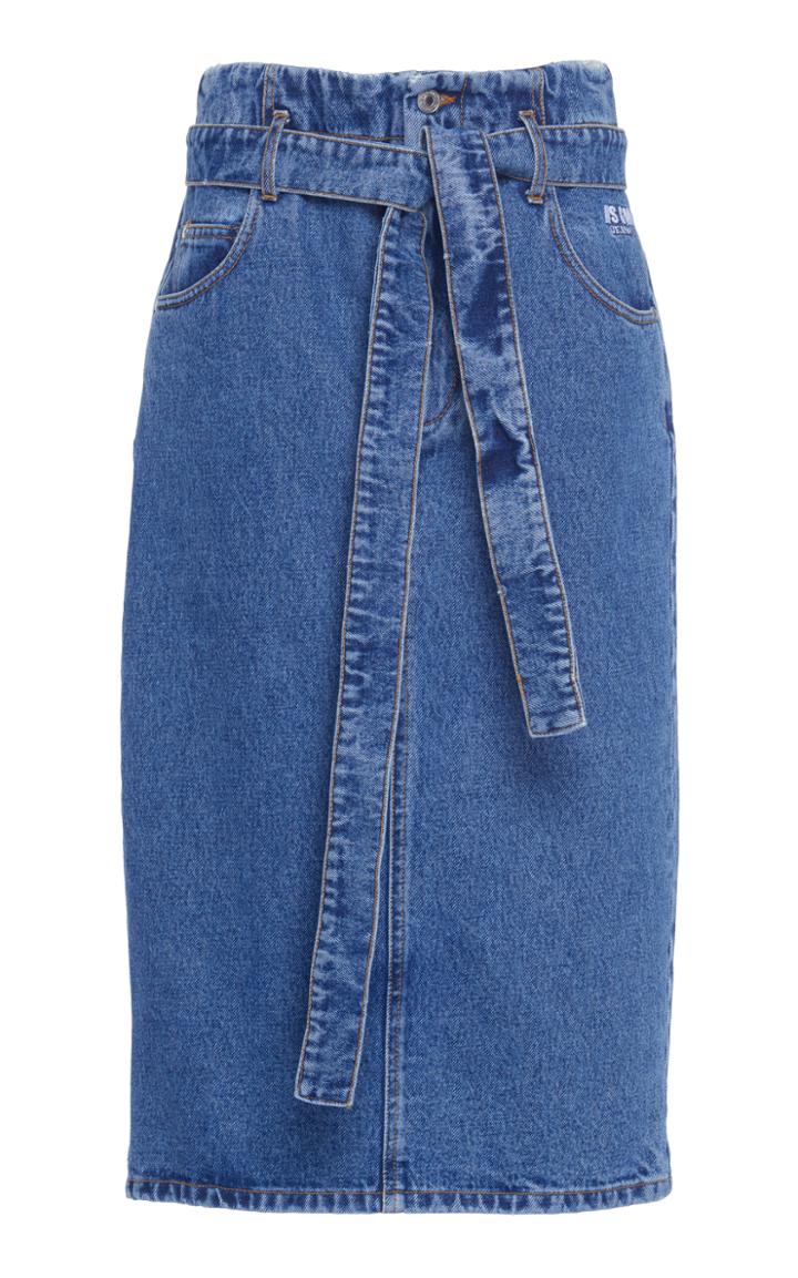 Msgm Denim Pencil Skirt