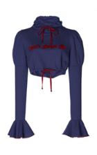 Giuseppe Di Morabito Cropped Hooded Sweatshirt