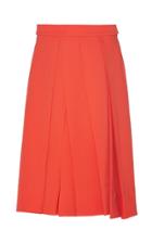 Moda Operandi Rochas Pleated Wool Skirt Size: 40