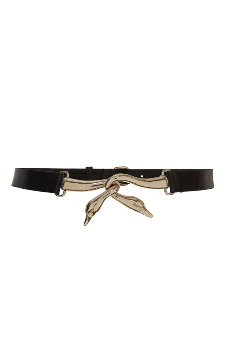 Lanvin Metal Belt With Swan Heads Closure