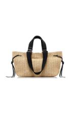 Isabel Marant Bagya New Leather-trimmed Straw Tote