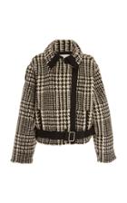 Philosophy Di Lorenzo Serafini Prince Of Wales Checked Jacquard Biker Jacket