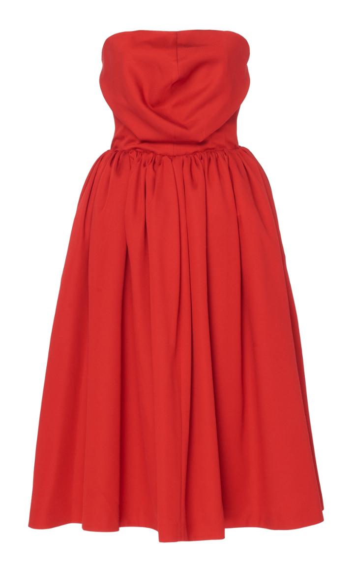 Pushbutton Creases Tube Dress