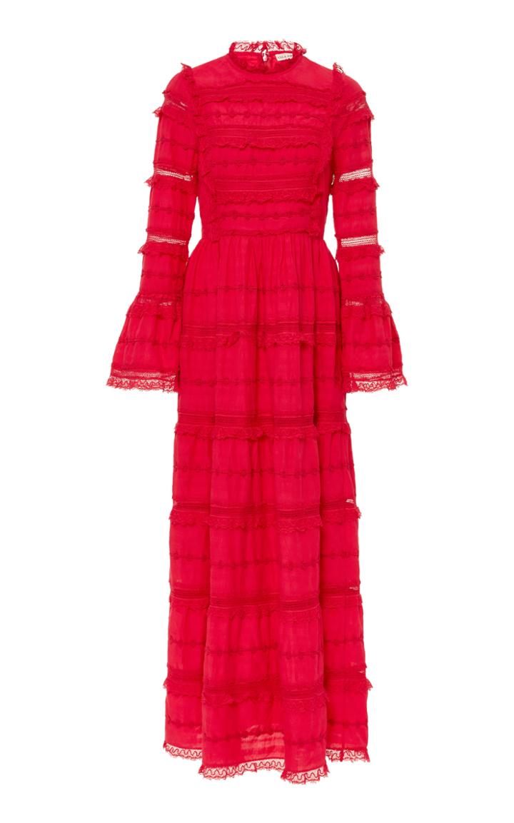 Ulla Johnson Cerise Cotton-blend Lace Dress