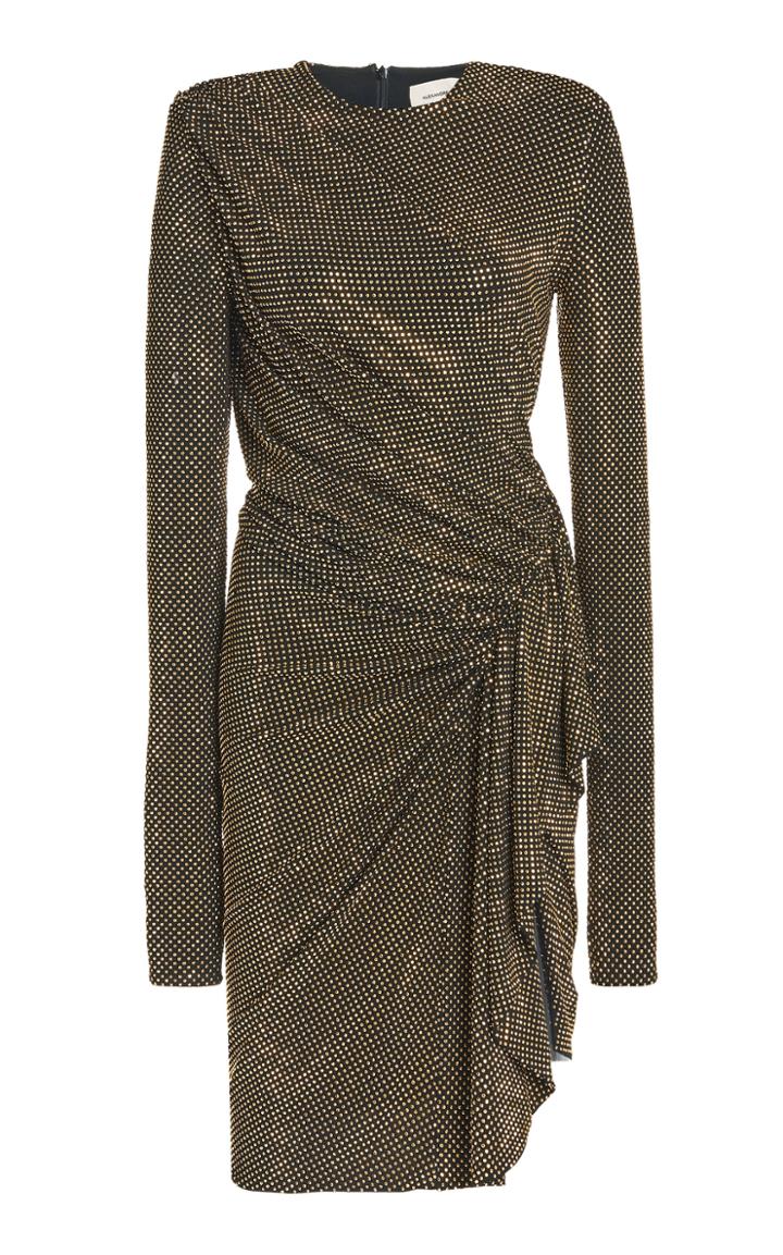 Alexandre Vauthier Draped Studded Stretch-jersey Dress