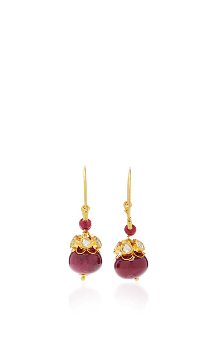 Sanjay Kasliwal Raj Ruby Earrings