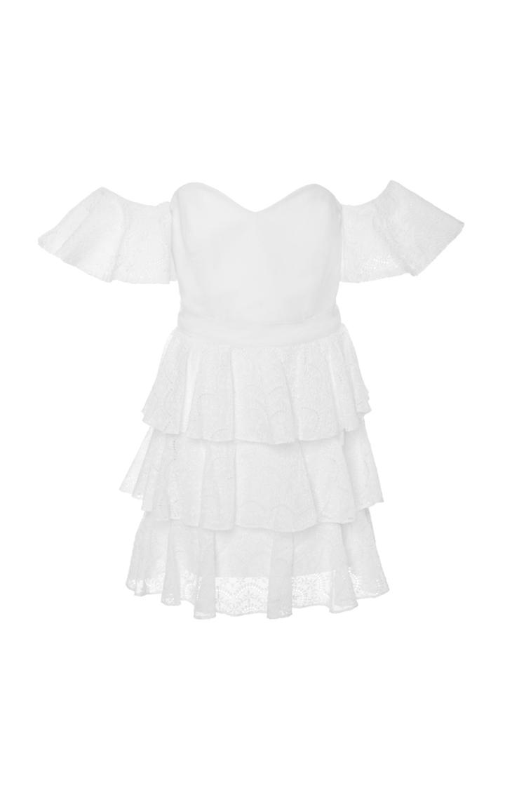 Caroline Constas Irene Mini Ruffle Dress