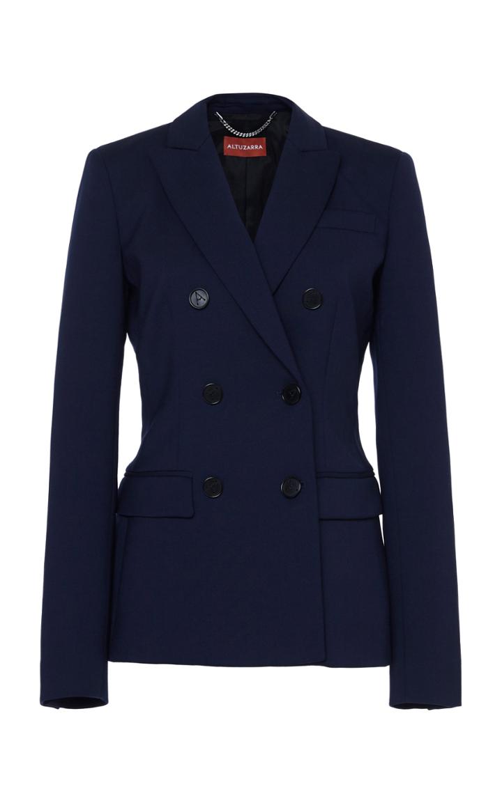 Moda Operandi Altuzarra Indiana Double-breasted Wool Blazer Size: 36