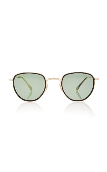 Moda Operandi Mr. Leight Roku D-frame Titanium Sunglasses