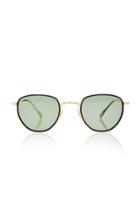 Moda Operandi Mr. Leight Roku D-frame Titanium Sunglasses