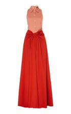 Moda Operandi Brandon Maxwell Two-tone Crepe-satin Gown Size: 0