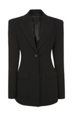 Moda Operandi Ych Oversized Shoulder Tailored Wool Blazer Size: 34