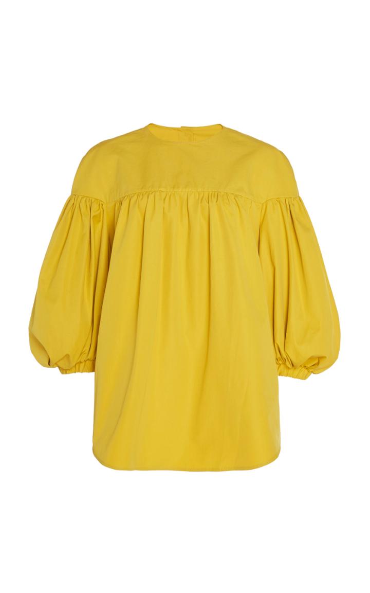 Silvia Tcherassi Led Gathered Cotton Top