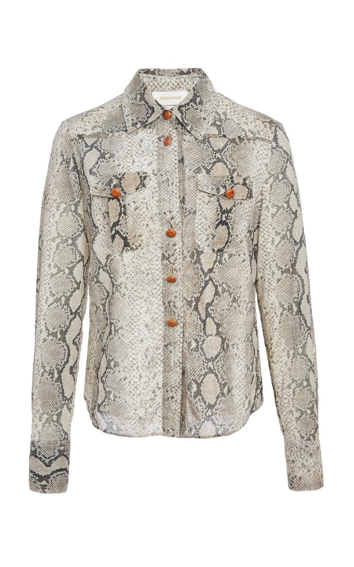 Zimmermann Corsage Collared Shirt