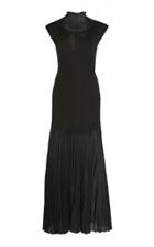 Victoria Beckham Pliss-crepe Maxi Dress