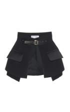 Dice Kayek Black Belt Skirt