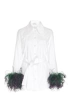 16arlington Rampling Collared Fur Sleeve Shirt