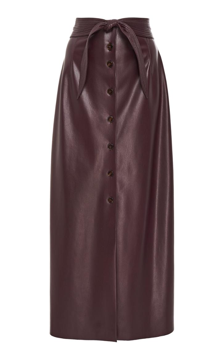 Nanushka Arfen High-waist Button-front Skirt