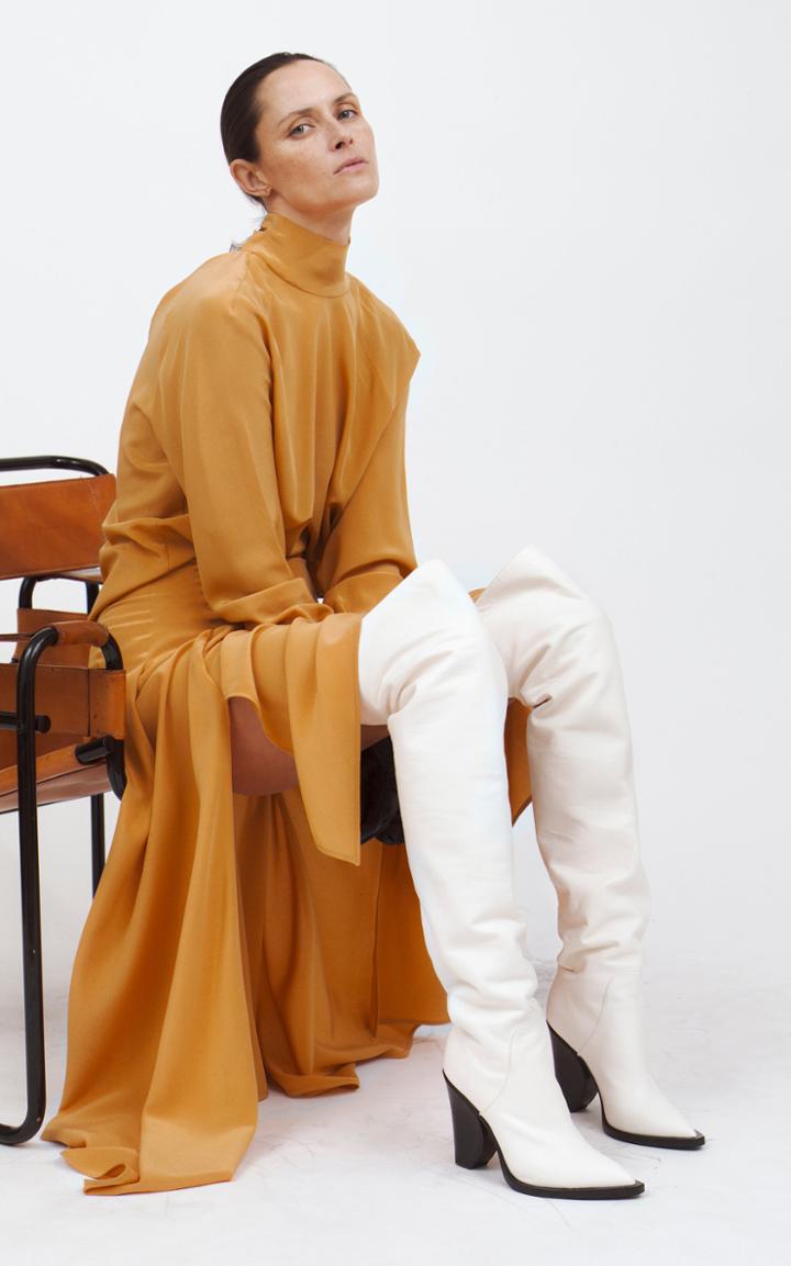 Petar Petrov Full Length Turtleneck Dress