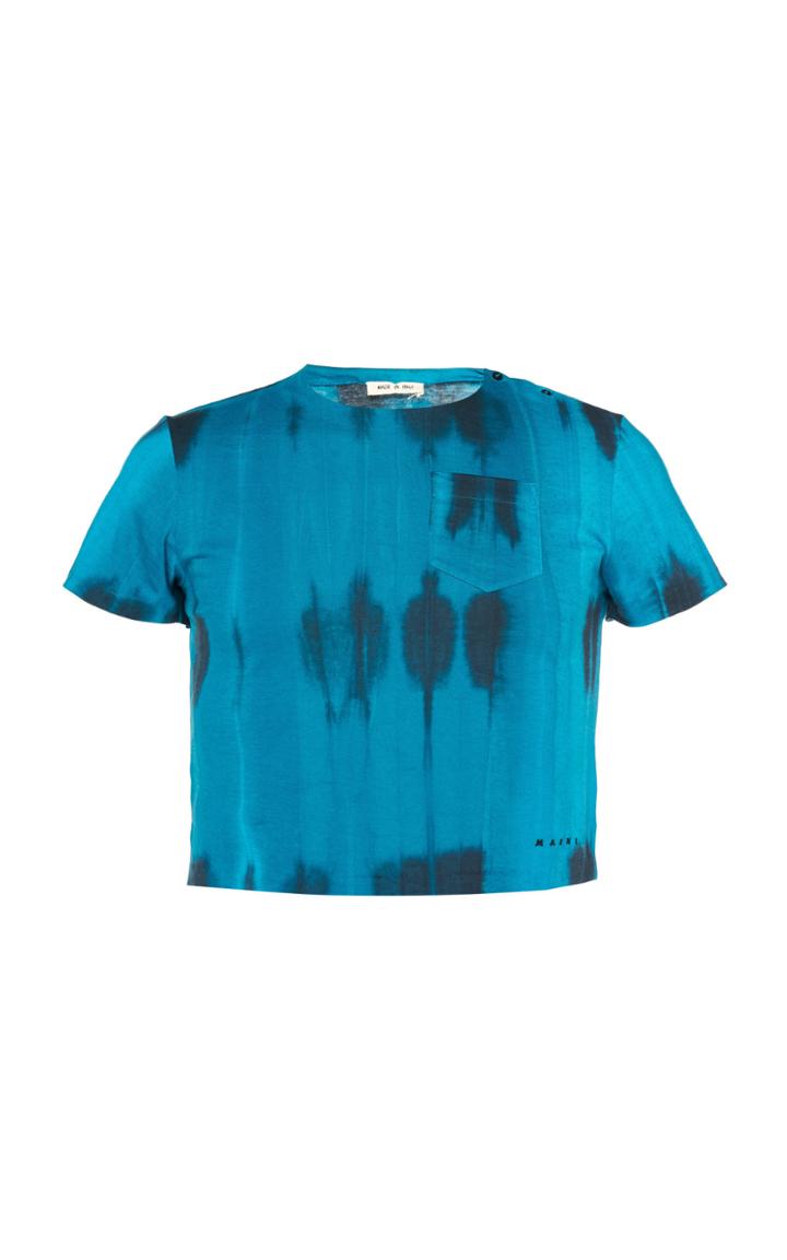 Marni Tie-dye Cropped Shirt