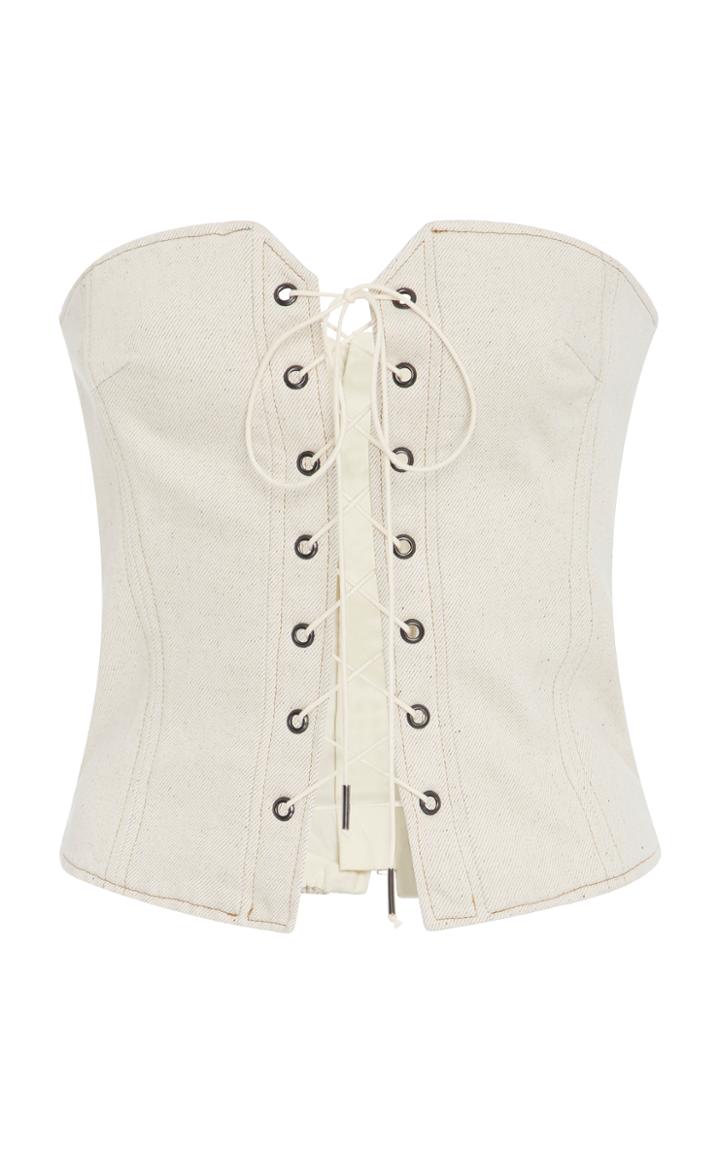 Isabel Marant Pryam Lace-up Cotton Corset