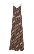 Blaz Milano Orthilia Floral Printed Silk Maxi Dress