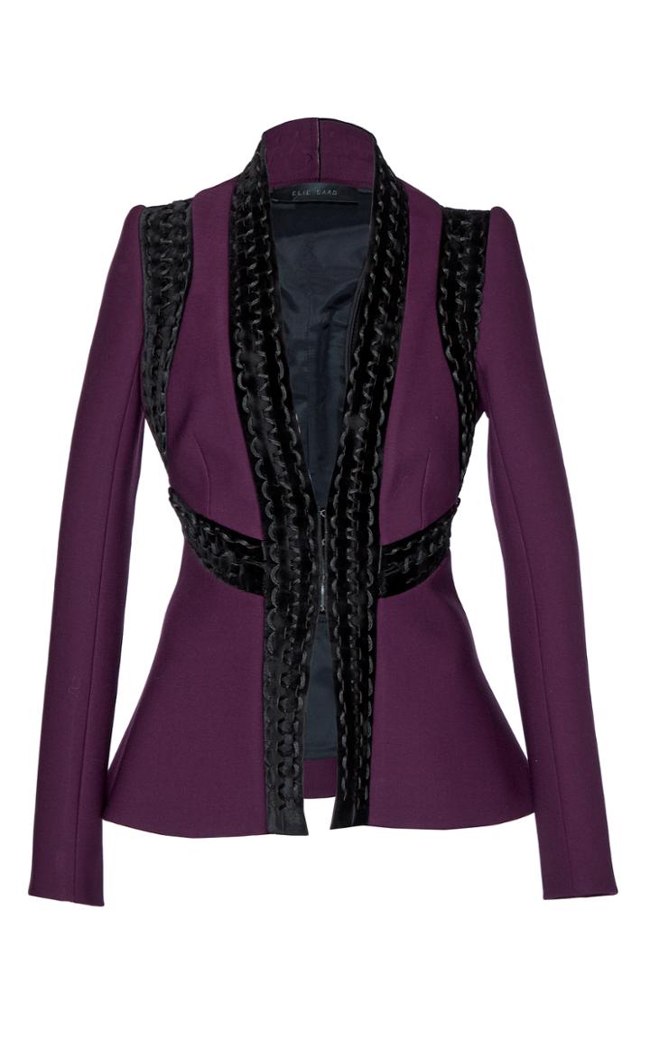 Elie Saab Long Sleeve Fitted Jacket