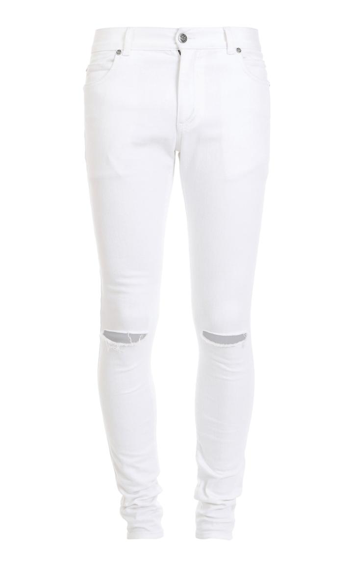 Balmain Ultra Skinny Jeans With Knee Holes