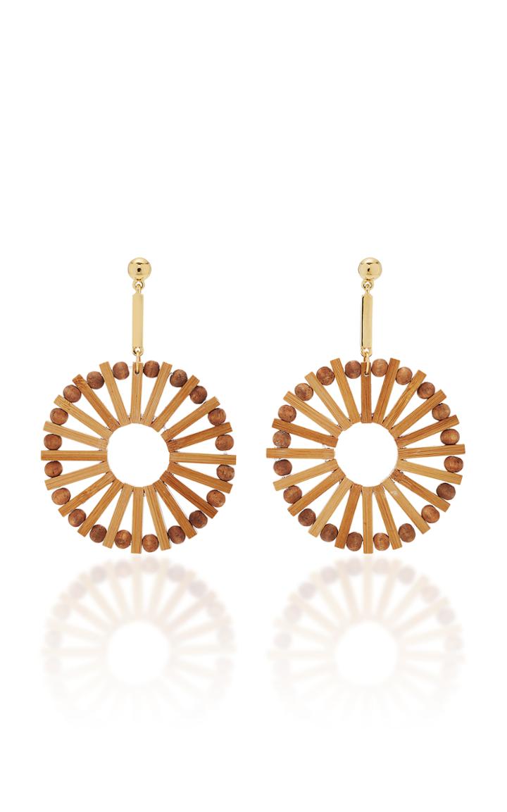 Cult Gaia Eva Round Ark Earrings
