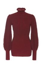 Moda Operandi Marc Jacobs Ruffled-turtleneck Wool-blend Sweater Size: M
