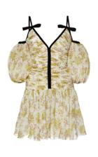 Moda Operandi Giambattista Valli Ruched Chiffon Mini Dress Size: 42