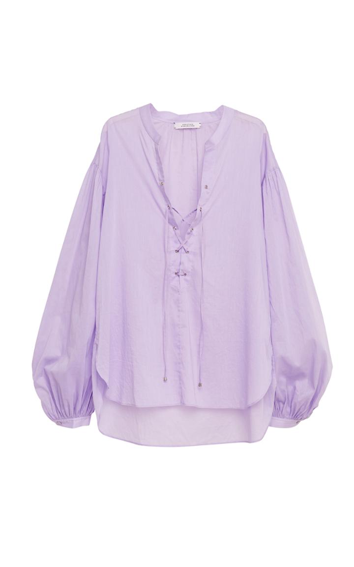 Moda Operandi Dorothee Schumacher Transparent Fantasy Lace-up Cotton Top