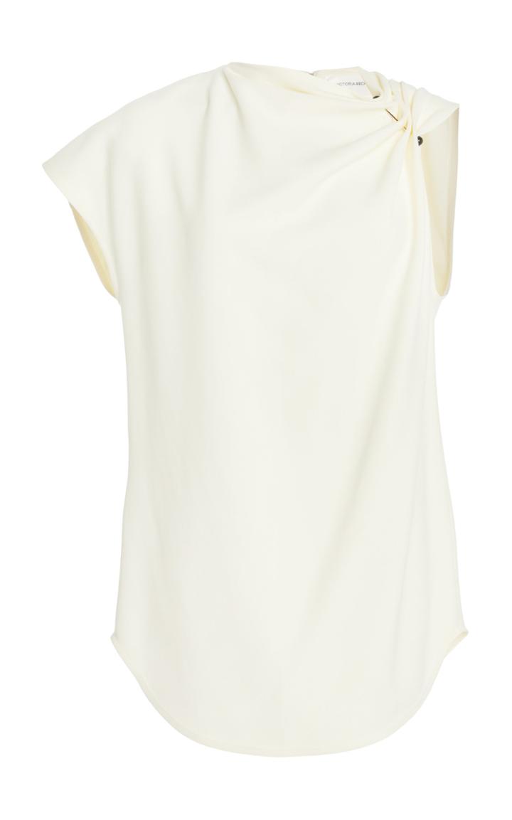 Moda Operandi Victoria Beckham One-shoulder Crepe Top