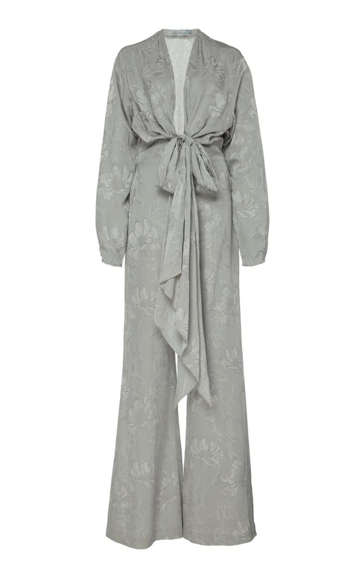 Silvia Tcherassi Ramaya Floral Jacquard Jumpsuit