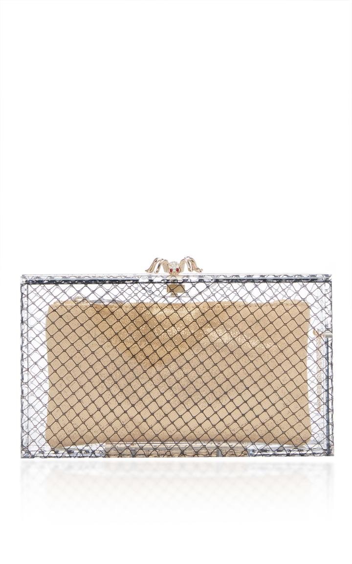 Charlotte Olympia Fishnet Pandora Clutch