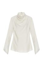 Marei 1998 Constancea Draped Silk Satin Top