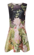 Josie Natori Sleeveless Floral Dress