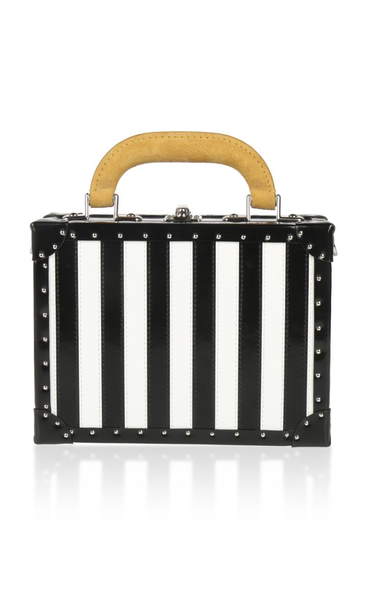 Bertoni1949 Spazzolato Stripes Squared Bertoncina Bag