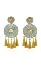 Mercedes Salazar Yui Tasseled Gold-plated Earrings