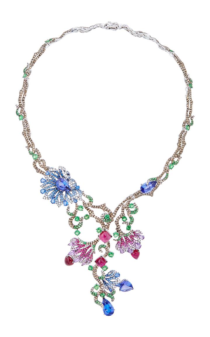 Wendy Yue Floral Collar Necklace